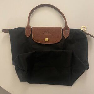Longchamp Le Pliage Modele Depose Black Bag